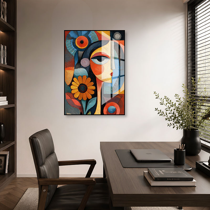 Cubist Portrait Wall Art 1