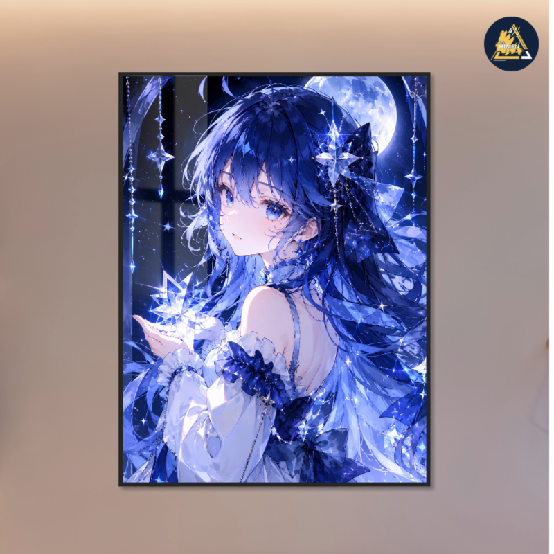 Lunar Reverie – Anime Acrylic Mirror Wall Art 2